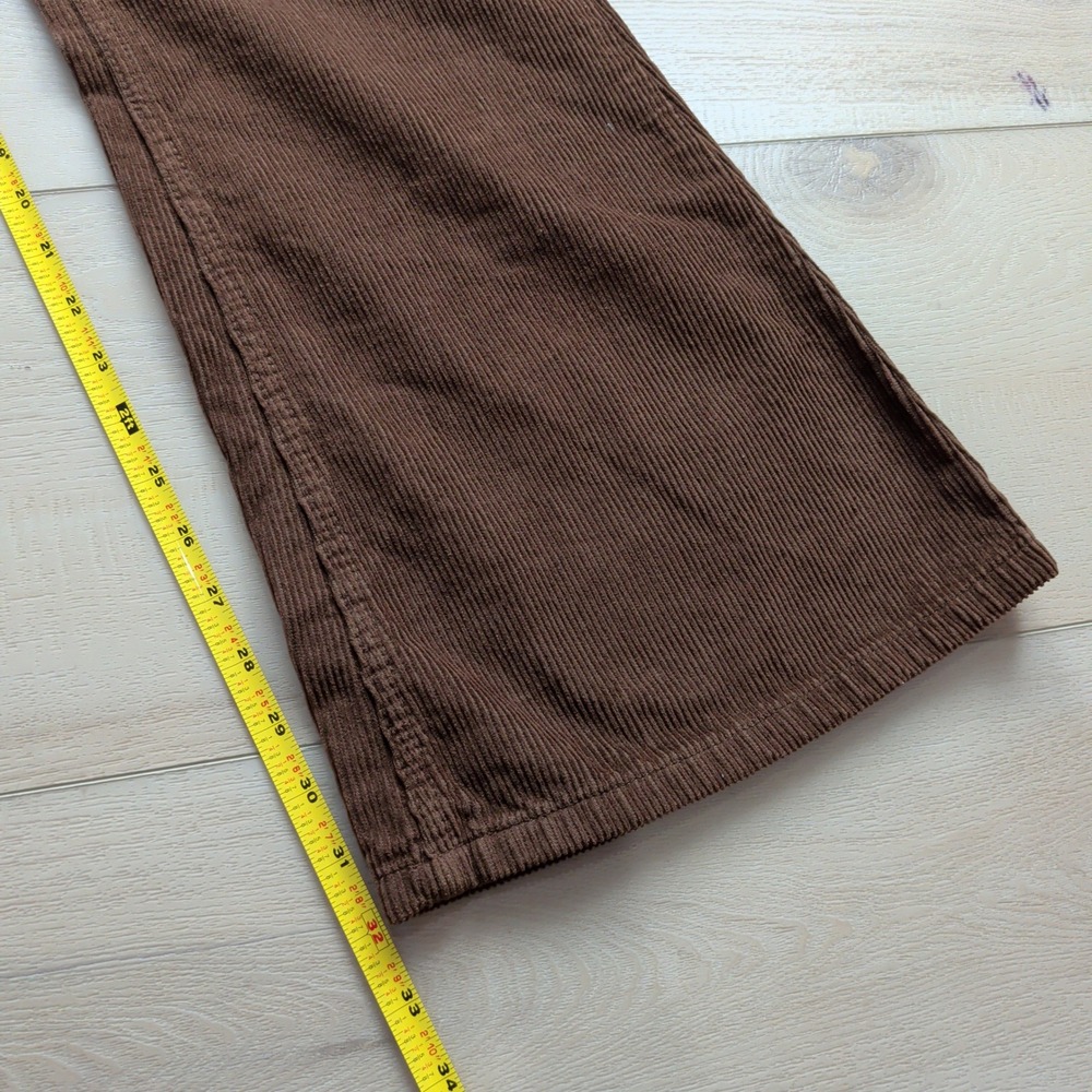 NEW Madcap England Corduroy Bell Bottom Flare Pants Mens 34x32 Brown Retro 70s - Picture 10 of 13